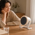 thumbnail image 7 of YiJuHui Desktop Ceramic Space Heater, 360° Oscillating Quiet Fast Heating for Home Office Bedroom, Portable Electric Heater with Thermostat & Overheat Protection, 7 of 7