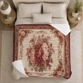 thumbnail image 5 of Autumn Mantelpiece Floral Bouquet Ornate, Cozy Botanical Garden Scene, Warm Flannel Blanket for Sunroom and Reading Nook, Garden Lovers Thanksgiving Gift, Botanical Home Decor, 5 of 9