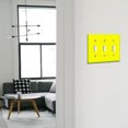 thumbnail image 6 of Set of 3pcs WIRESTER 3-Gang Toggle Wall Plate/Switch Plate Cover, Solid Bright Yellow, 6 of 6