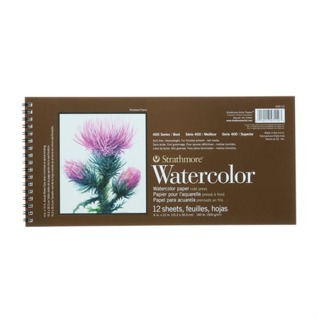 Strathmore Watercolor Paper Pad, 400 Series, 6in x 12in, (The Best Watercolor Paper)