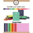 thumbnail image 4 of 16 Colors Gift Bags with Tissue Paper for Wedding, Birthday, Party Supplies-7.9"x4.3"x9.6" Light Color Series Medium Size Cardboard Gift Bags （16pcs Bags + Tissue Paper ）, 4 of 4