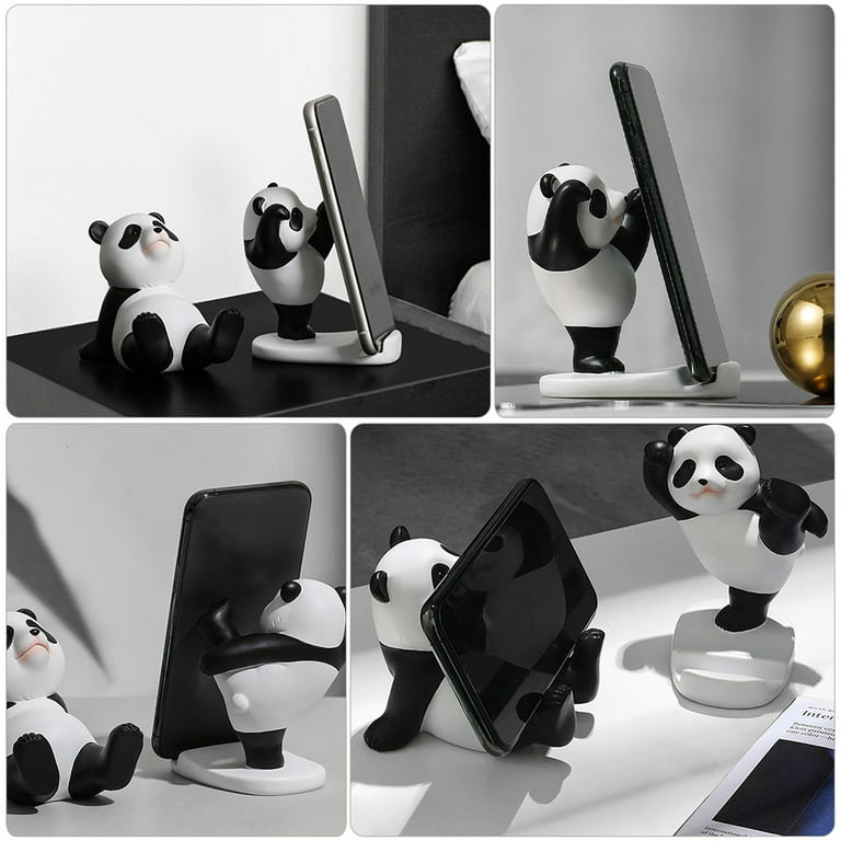 TINKSKY Phone Holder Stand Panda Mobile Tablet Cell Desktop Animal Bracket  Mount Desk Dock Support Smartphone Figure Bed Car
