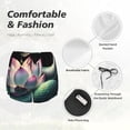 thumbnail image 6 of Lsque Snake Holding A Lotus Printed Women's Running Shorts with Liner Pockets,Elastic Quick Dry Workout Athletic Gym Yoga Shorts,Womens High Waist Shorts-XX-Large, 6 of 9