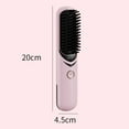 thumbnail image 4 of Soumake Cordless Hair Straightener Brush – 3-Temp Adjustable, Fast Heating Negative Ion Hot Brush & Detangling Comb, 4 of 7