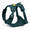 Deep Teal-X-Small, variant on Front Range Flex Dog Chest Harness Basalt Gray Medium