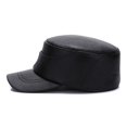 thumbnail image 3 of Plain Cap, Men Adjustable Structured PU Classic Baseball Cap Hat,Winter For Elderly Father ,Fashion, 3 of 6