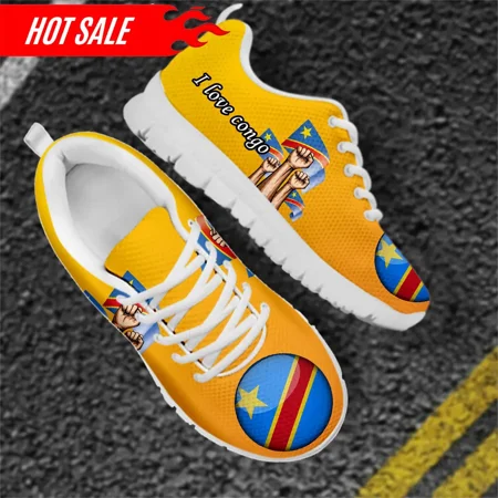 

Shoes for Women Congo Flag Print Spring Summer Comfort Flats Shoes Women Sneakers Casual Zapatillas Chaussure Femme