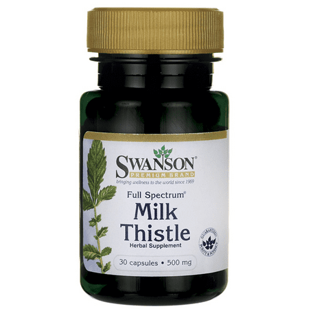 Swanson Full Spectrum Milk Thistle 500 mg 30 Caps