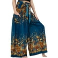 thumbnail image 3 of Female Trousers, Solid Color/ Printed Patterns High Waist Tie-Up Long Loose Pants for Spring Fall, 3 of 6