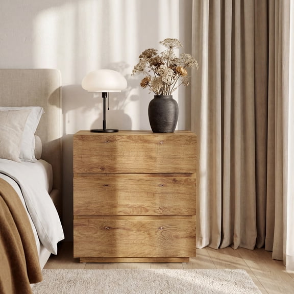 Tribesigns nightstand with 3-Drawer Storage for livingroom, bedroom