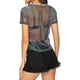 thumbnail image 3 of Blusas de malla para mujer, blusa transparente, blusa negra sexy para discoteca, camisas para fiestas de Halloween, 3 of 3
