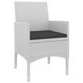thumbnail image 2 of Bowery Hill Contemporary PE Rattan Medium Garden Dining Set White, 2 of 10