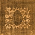 thumbnail image 1 of Ahgly Company Indoor Square Oriental Orange Industrial Area Rugs, 5' Square, 1 of 4