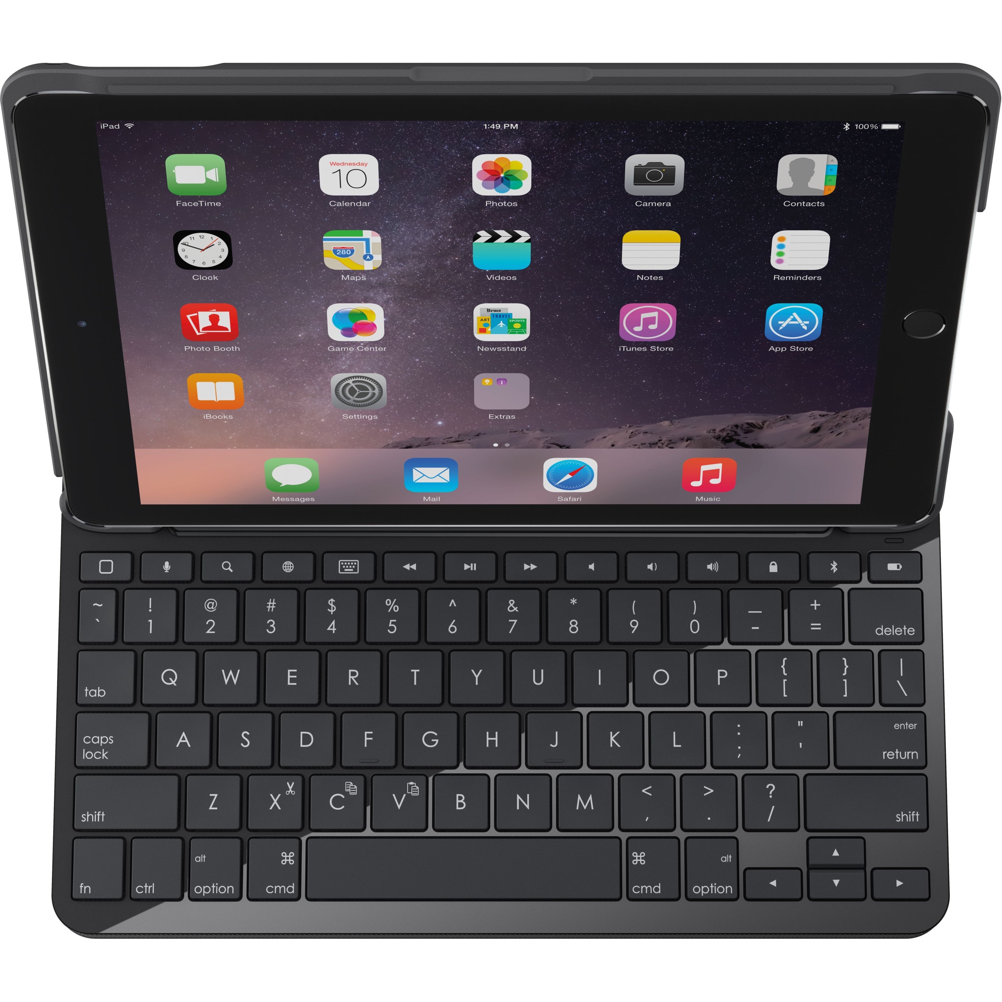 Logitech Slim Folio - Keyboard and folio case - Bluetooth - for