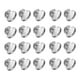 thumbnail image 3 of Base De Broche Metal Plateado 20 Piezas Con Pasadores De Seguridad 12mm, 3 of 8