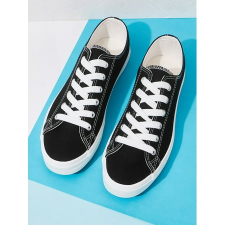

Lace-up Front Canvas Shoes Women‘s Footwear