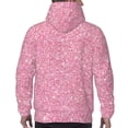 thumbnail image 7 of Lsque Glitter Pink Pattern Casual Men's Hoodie,Hooded Sweatshirt with Kangaroo Pocket,Pullover Hoodie-Large, 7 of 7