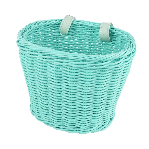 Cesta de bicicleta para niños, decoración delantera, cesta de manillar, accesorios de bicicleta, Verde