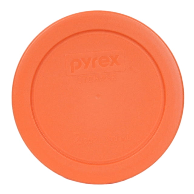 Tapa de almacenamiento de alimentos Pyrex 7200-PC, 480 ml, naranja, para cuenco de 2 tazas