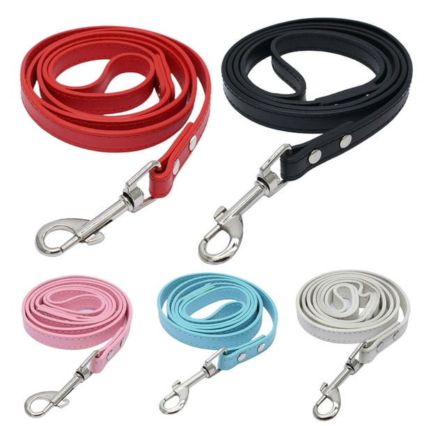 SPRING PARK Bite Resistant Faux Leather Puppy and Dog Lead Pet Leash