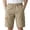 Khaki, variant on Boys School Uniform Pull-on Shorts with Elastic Waist Cargo Athletic Shorts Boys Clothes Size 5-6 Years