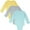 Light blue gray yellow, variant on Cozeeme 3 Pack Bodysuits Newborn to Infant
