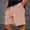 Pink_003, variant on Domuza Men's Shorts Casual Comfort Elastic Waist Drawstring Corduroy Shorts Trendy Lightweight Breathable Beach Shorts with Pockets Black XXL