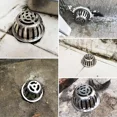 thumbnail image 4 of Drain de Sol de Toit de Balcon en Acier Inoxydable Rond Grand Déplacement Anti-Blocage Écran de Filtre Couverture Drain de Sol Extérieur, 4 of 5