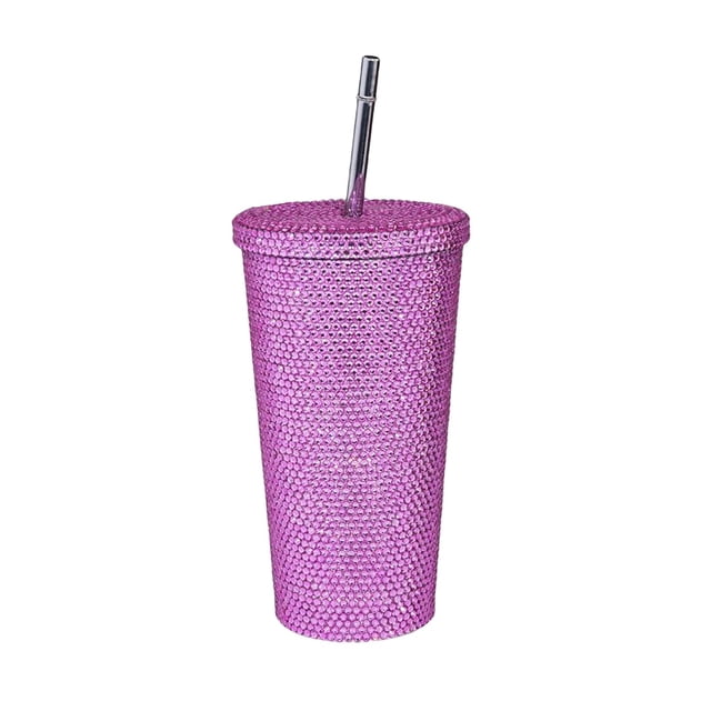 Taza con aislamiento brillante con Taza térmica inoxidable a prueba de para bebidas, cerveza, agua, té, leche Rosado SM SunniMix taza de viaje