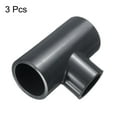 thumbnail image 3 of Uxcell 3Pcs Tee Fitting 3/4 x 1/2" 3 Way Connector Pipe Coupling, 3 of 7