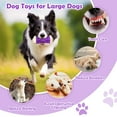 thumbnail image 5 of MASBRILL Interactive Dog Chew Toy-Brightly Colored Dog Enrichment Toy for Aggressive Chewers-Purple, 5 of 7