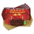 thumbnail image 1 of Ambesonne Party Place Mats Set of 4, Cake Birthday, Standard Size, Multicolor, 1 of 6