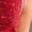 Red, variant on Red Tweed Sleeveless Mini Dress With White Trim And Front Pocket Detail