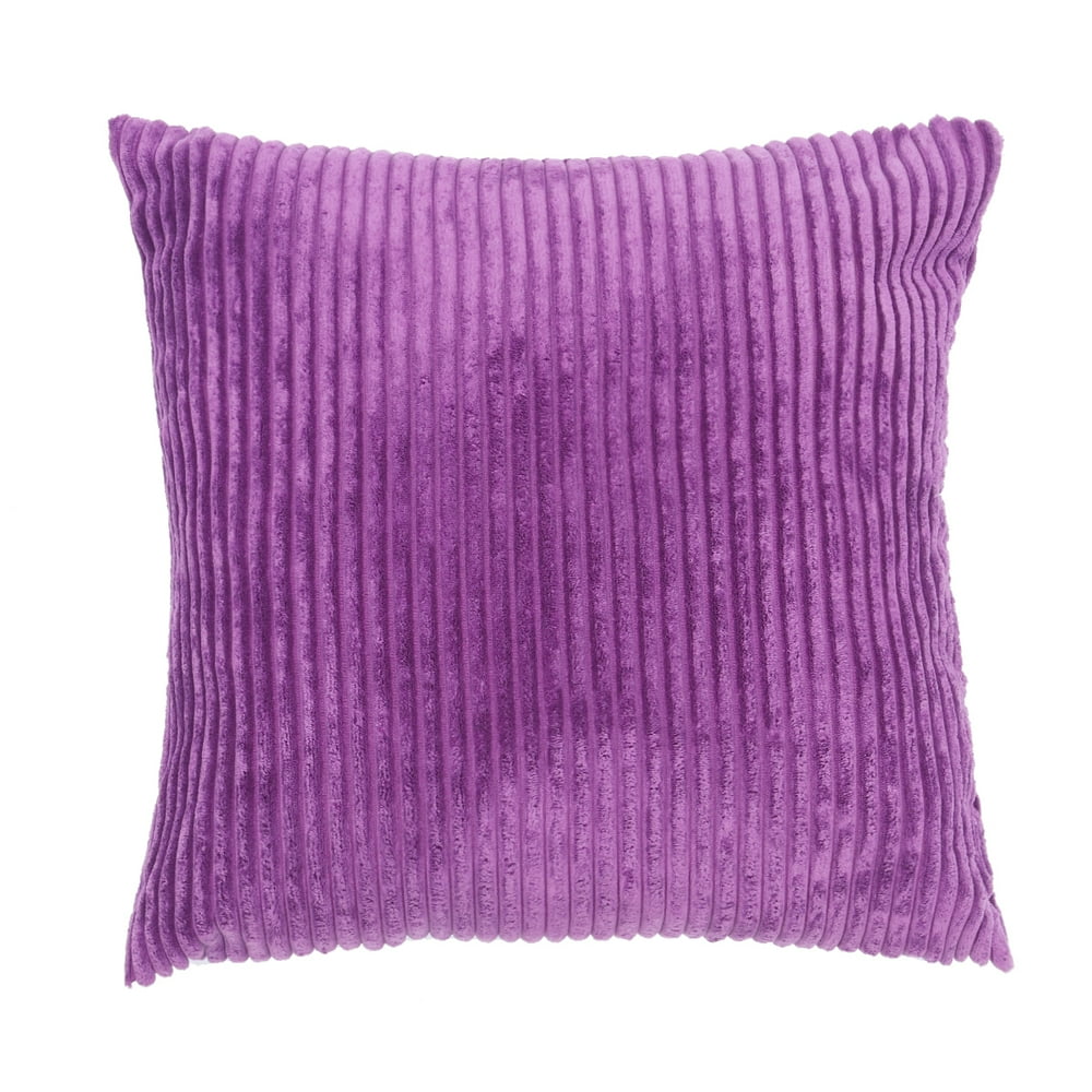 18x18 inch Solid Color Corduroy Decorative Throw Pillow Case Cushion