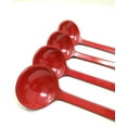 thumbnail image 3 of TJ Global Red and Black Melamine Japanese Long Handle Spoons for Ramen, Soup, Hot Pot Eating, Mixing, Stirring 8.25 Inches (4), 3 of 5
