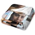 thumbnail image 3 of Margot Robbie Blanket Beautiful #7 Super Soft Throw Blanket Silky Flannel Lightweight for Sofa, Bed Blanket All Season Use 50"*60"（130 * 150cm）, 3 of 6