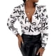 thumbnail image 3 of Blusas para Mujer, con Botones, Estilo Informal, de Negocios, de Larga, Elegantes y Sexys. Letra M, 3 of 10