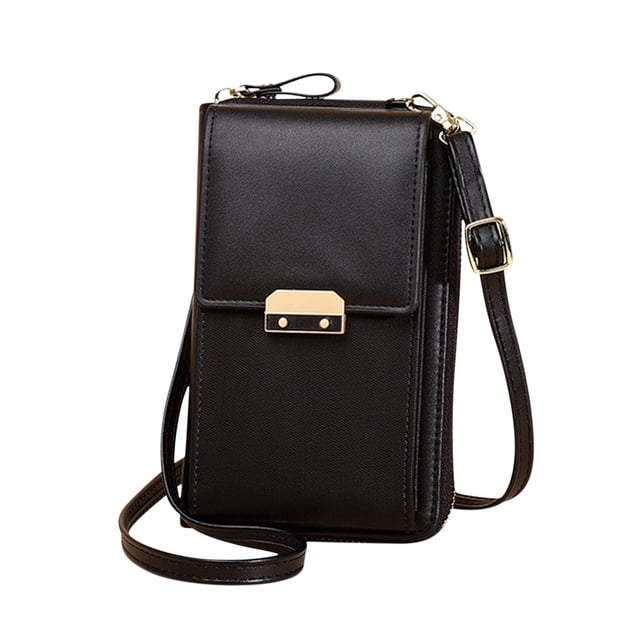 Bolsas Crossbody para Mujeres Bolsa de Moda Minimalista de las Mujeres, Mini Bolso Horizontal Del Teléfono de Cuero, Bolso de Teléfono, Bolso de Hombro, Cartera con Ranura de Tarjeta de Crédito Carter