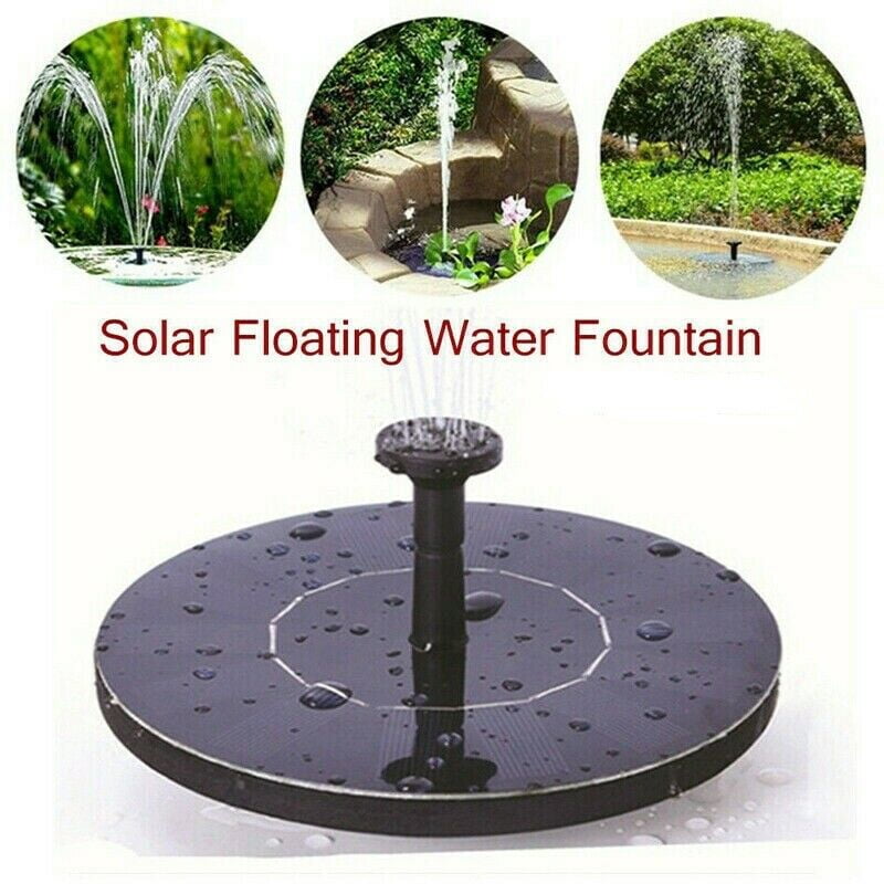 8 Nozzle LED Lights Details about   3.5W Solar Fountain Water Pump Bird Bath Kit Pool Garden 