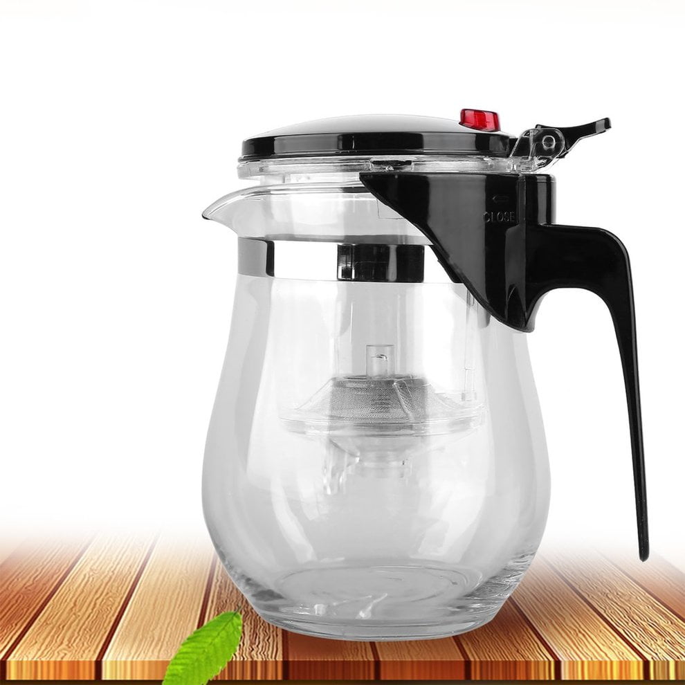 Tea Pot Heat Resistant Glass Infuser Chinese Kung Fu Set Coffee Maker Convenient