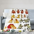 thumbnail image 2 of The Lion King Blanket, Super Soft Large Fluffy Plush Throw Blanket for Boys Girls Young Adults, Cozy Warm Flannel Blanket for Living Room Couch Bed All Seasons 40"X30", 2 of 8