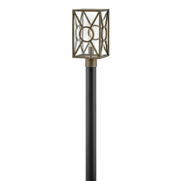 1 Light Medium Outdoor Post Top or Pier Mount Lantern-Burnished Bronze Finish Bailey Street Home 81-Bel-4530551