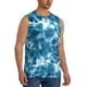thumbnail image 2 of Fotbe Blue Tie Dye Men's Camiseta sin Mangas Estampada para Hombres, Playera Casual para Gimnasio, Entrenamiento, Playa-3X-Large, 2 of 7