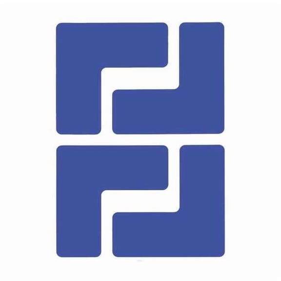 Brady Floor Tape,Blue,2 inx5 in,L,PK20 104432