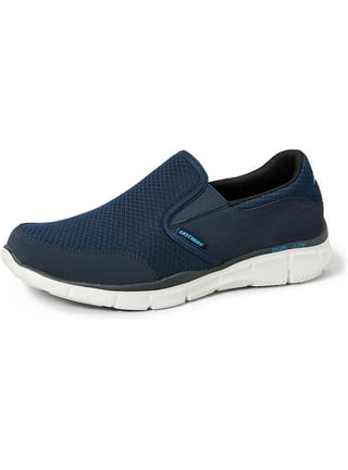 Skechers Mens Slip Shoes in Mens Slip On Shoes Blue - Walmart.com