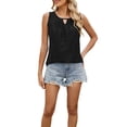 thumbnail image 3 of LILIYA Athletic Tank Tops for Women Vintage Plain Color Summer Tank Tops for Women Adjustable Slim Fitted U Neck Sleeveless Layering Shirts Cami Camisole Basic Cami Layering Shirts, 3 of 9