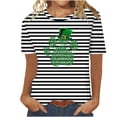 thumbnail image 1 of Camisetas Casuales de Mujer Nueva Moda Impresa Cuello Tripulado Manga Corta, Top Ligero para Diario Y Fiesta, 1 of 4