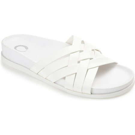 

Journee Collection Womens Marina Slide 7 White