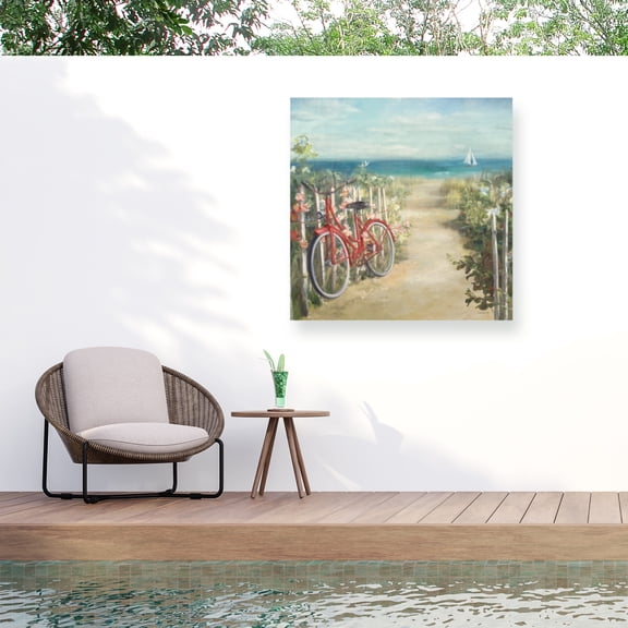 Danhui Nai 'Summer Ride Crop Bike' Outdoor Canvas 14x16