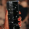 thumbnail image 5 of Constellation Tumbler with Lid and Straw, Goth Zodiac Astrology Sign 12 Constellation Insulated Cup Coffee Mug, Birthday Zodiac Gifts for Women Girl, Star Witch Tumbler(Black 20 Oz), 5 of 6